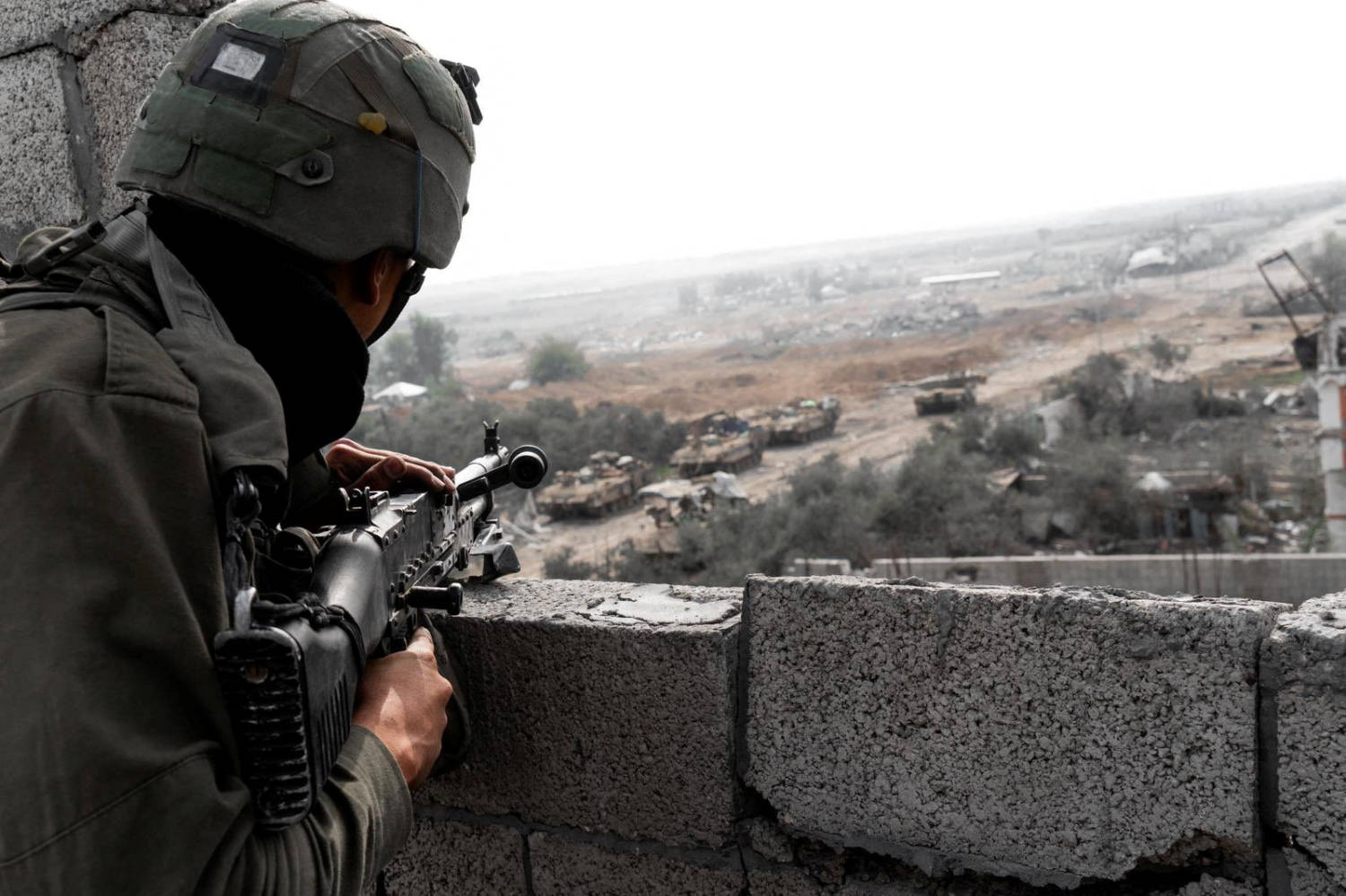 Israeli Soldiers Operate In The Gaza Strip Amid The Ongoing Conflict Between Israel And Hamas