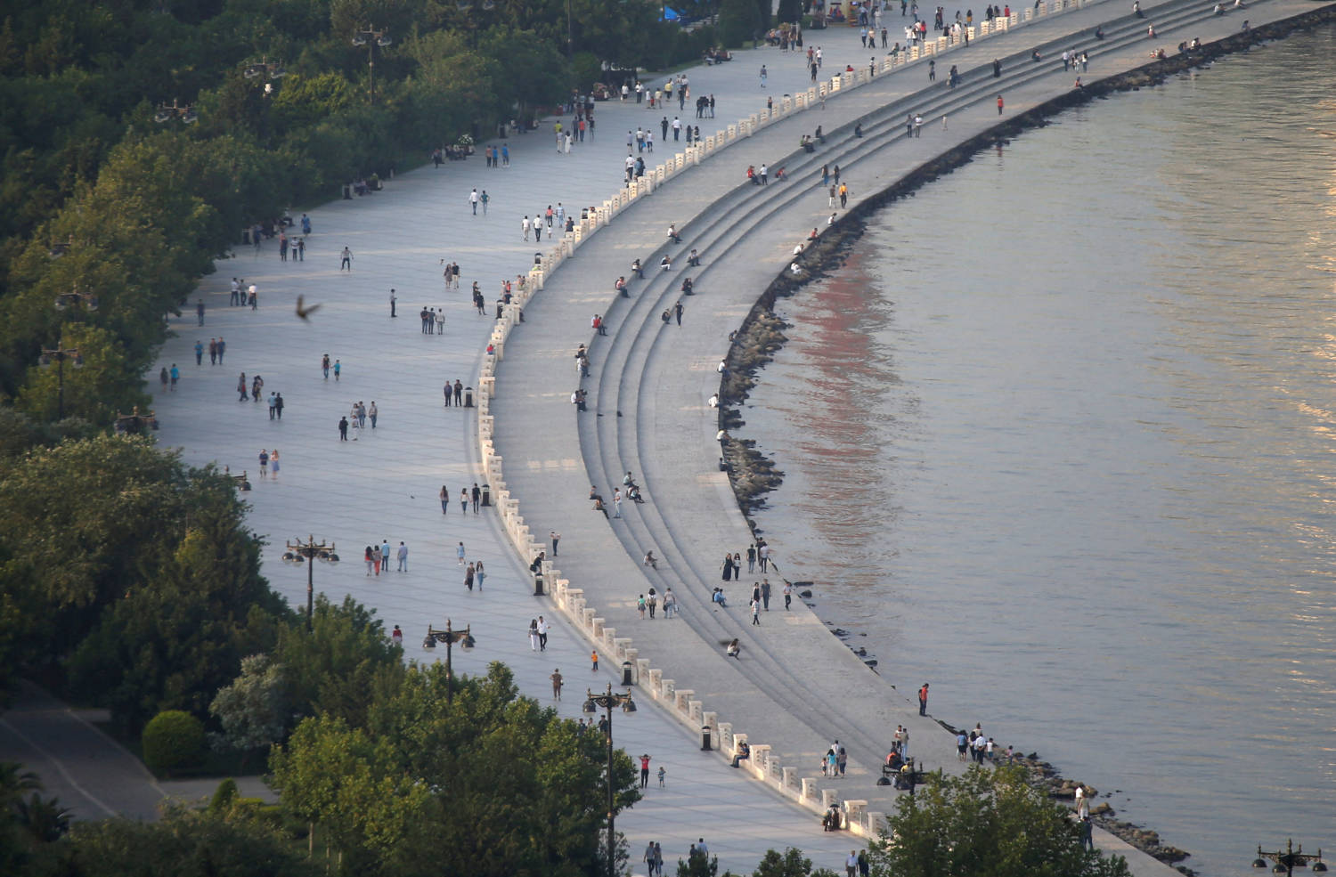 File Photo: View Shows Embankment In Baku