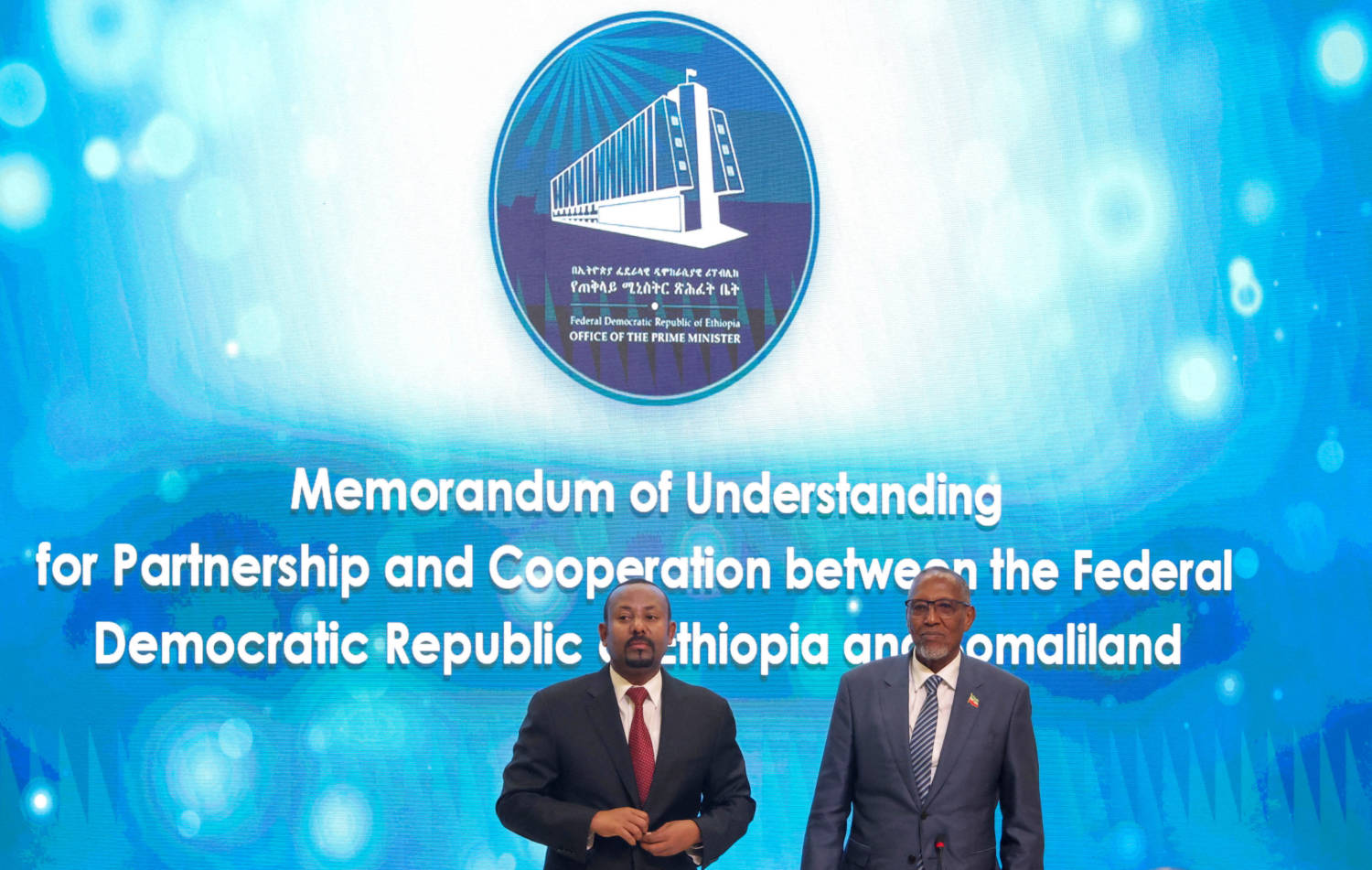 Signing Of The Memorandum Of Understanding Agreement Between Ethiopia And Somaliland, In Addis Ababa
