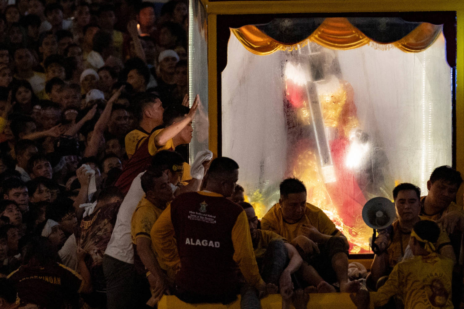 Filipino Devotees Join The Annual Catholic Procession Of The Black Nazarene