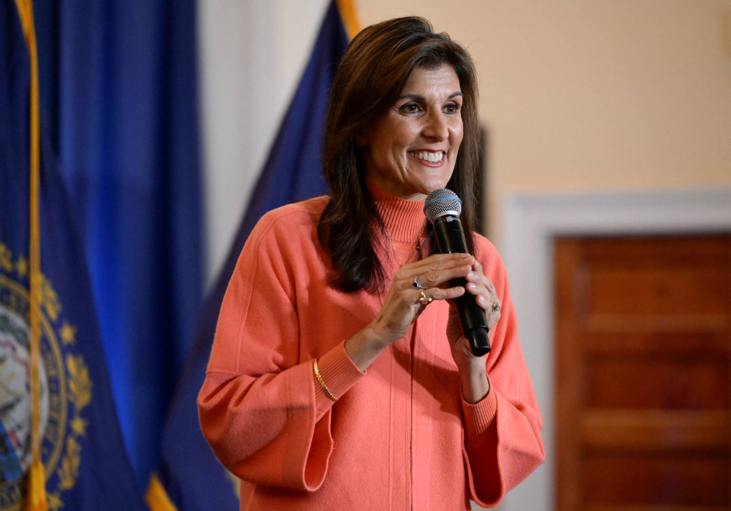 Republican Presidential Candidate Nikki Haley Holds A Rally Ahead Of New Hampshire Primary Election, In Bretton Woods