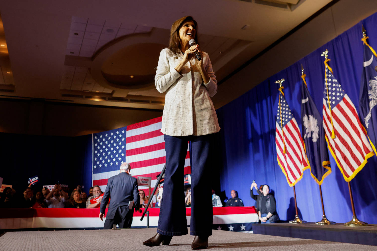 Republican Presidential Candidate Nikki Haley Campaigns In South Carolina
