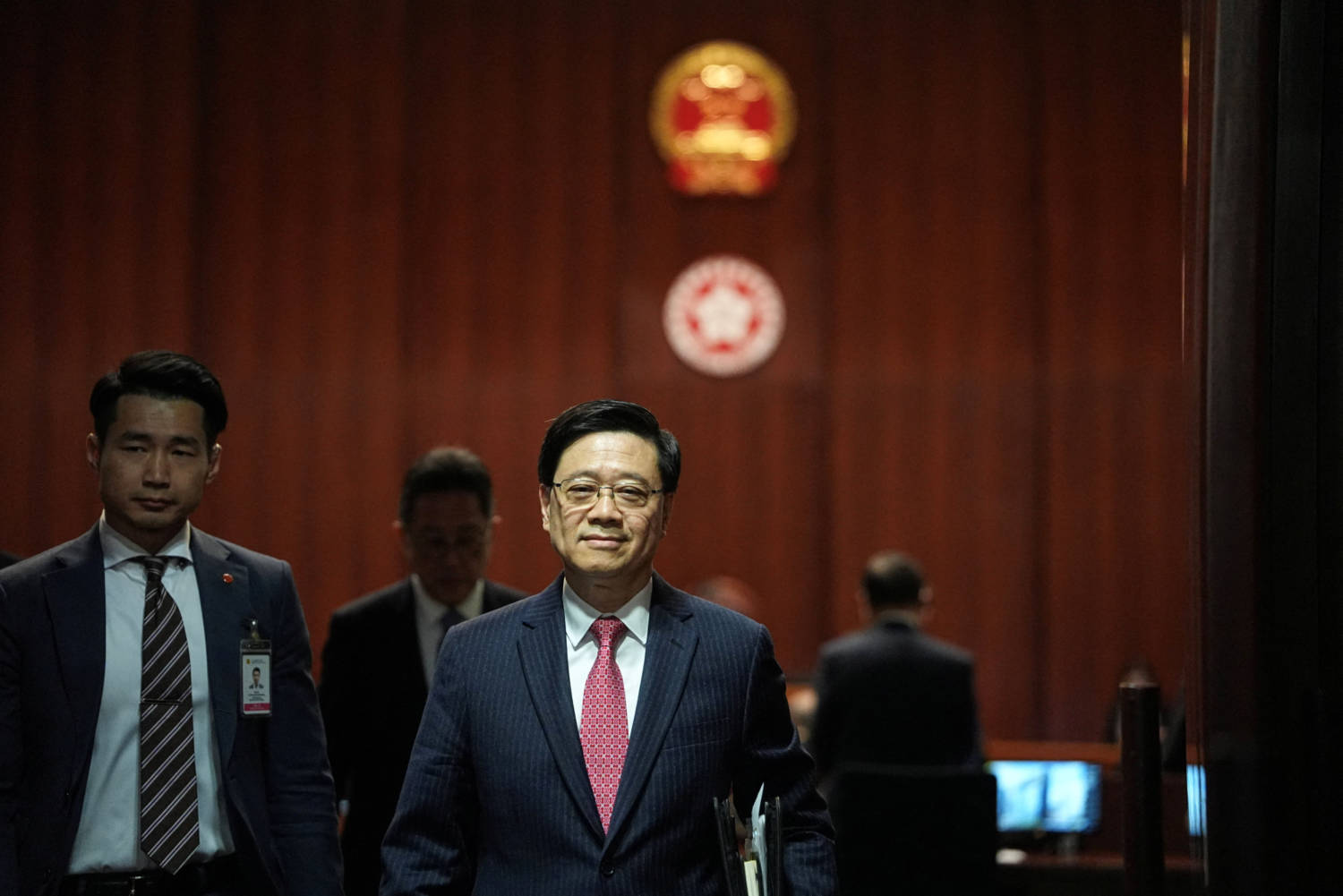 Hong Kong Chief Executive John Lee Attends A Question And Answer Session At The Legislative Council In Hong Kong