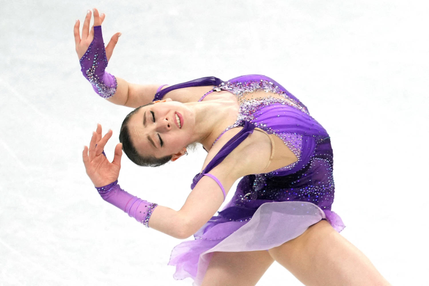 File Photo: Kamila Valieva Of The Russian Olympic Committee In Action