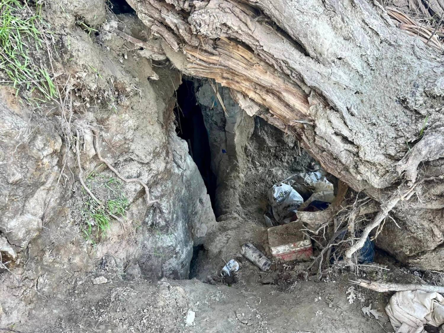 Hidden Homeless Caves Dug Northe