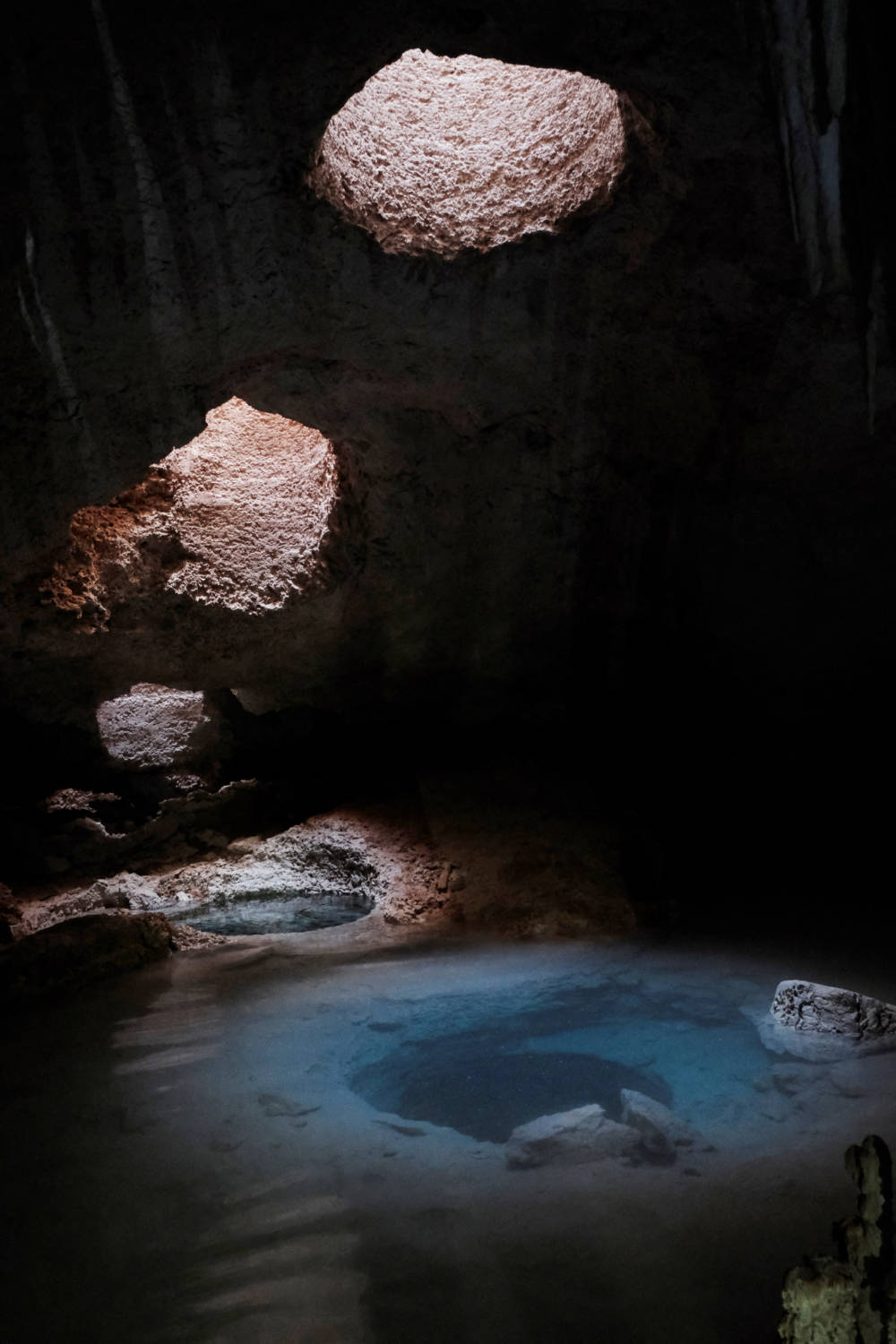 Activists From The Group Cenotes Urbanos Explore The Underground Caves Of The Aktun T'uyul System, In Playa Del Carmen