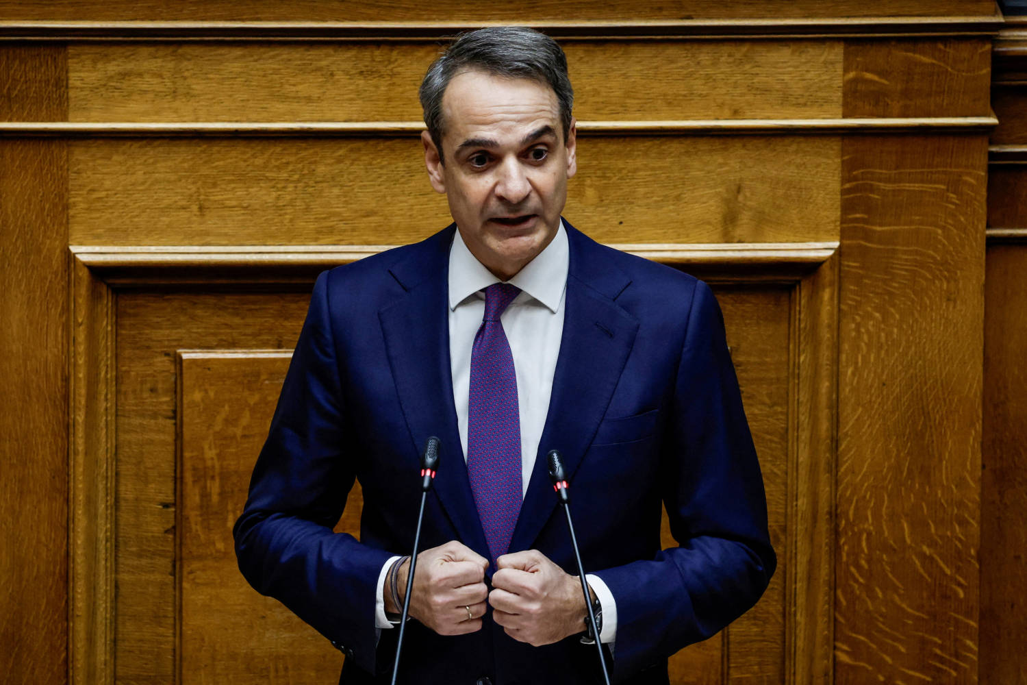 File Photo: Greek Parliament Debate Ahead Of Vote On 2024 Budget