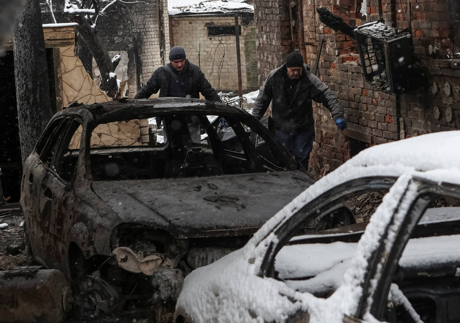Aftermath Of A Russian Drone Attack In Kharkiv