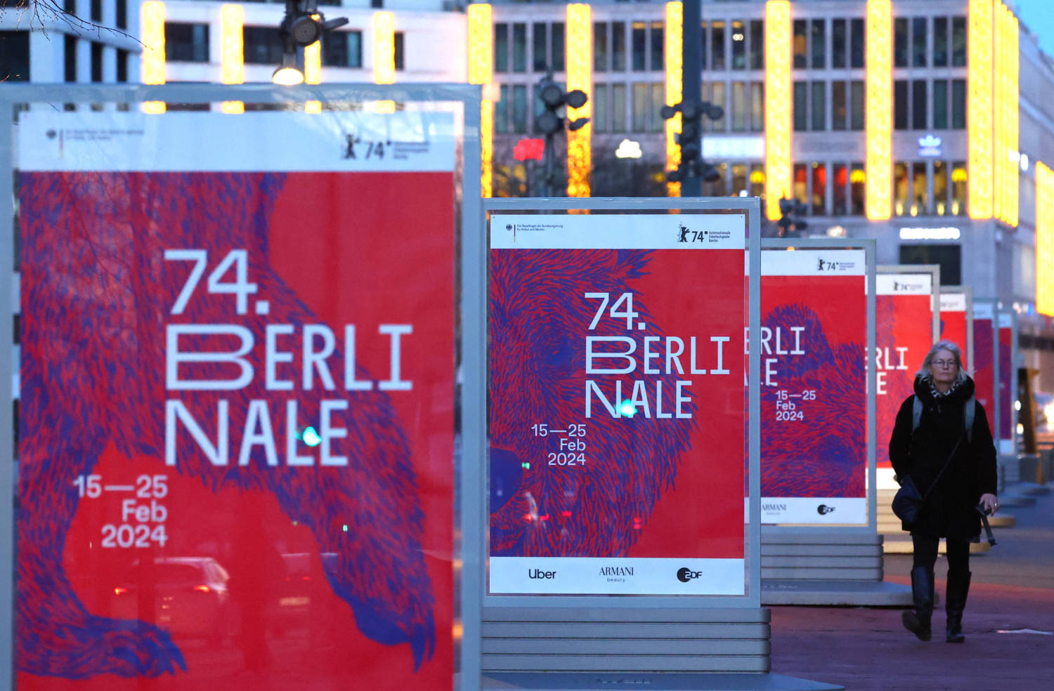 Advertising Billboards For The Upcoming 74th Berlinale International Film Festival In Berlin