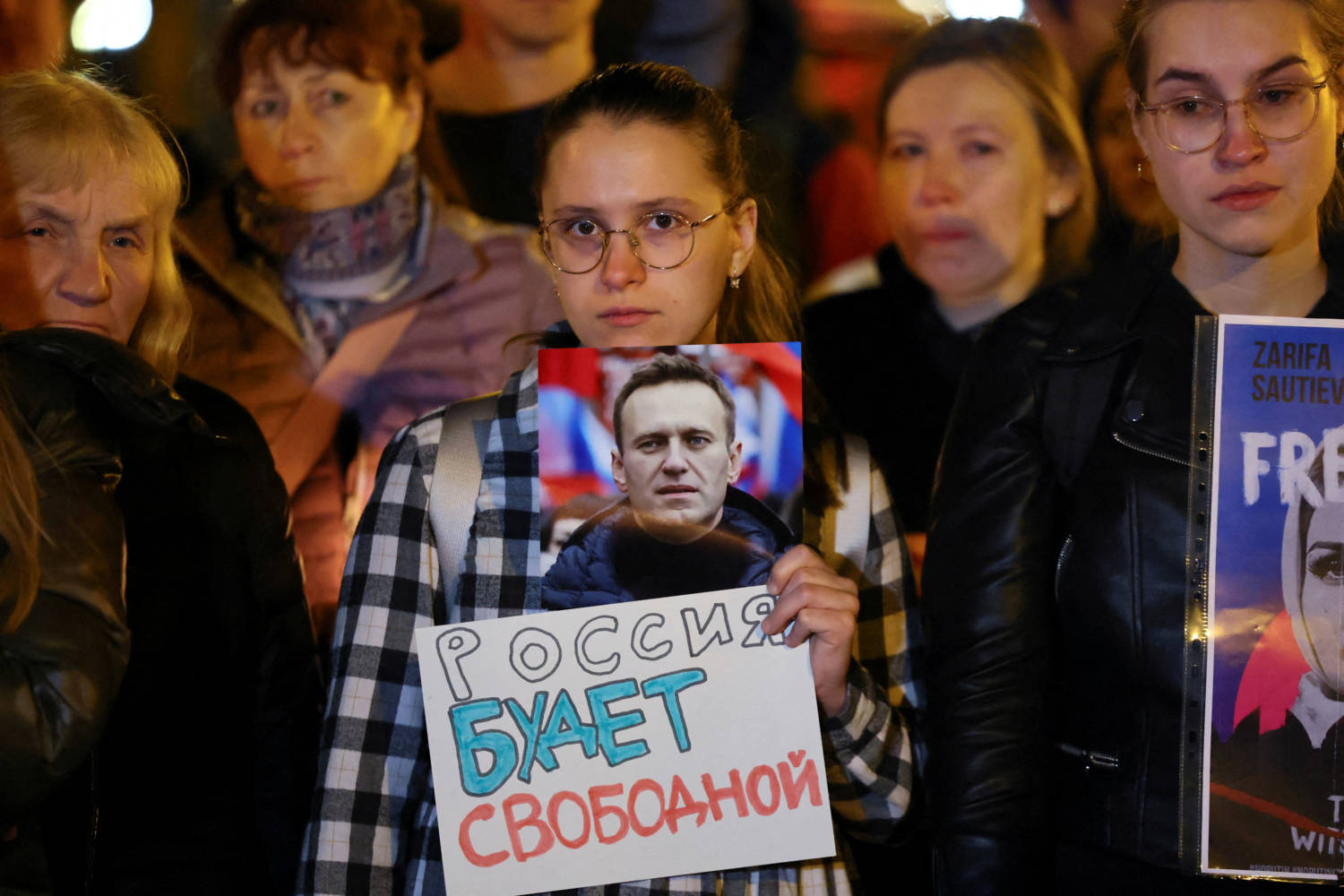 Vigil Held In Memory Of Russian Opposition Leader Navalny In Munich