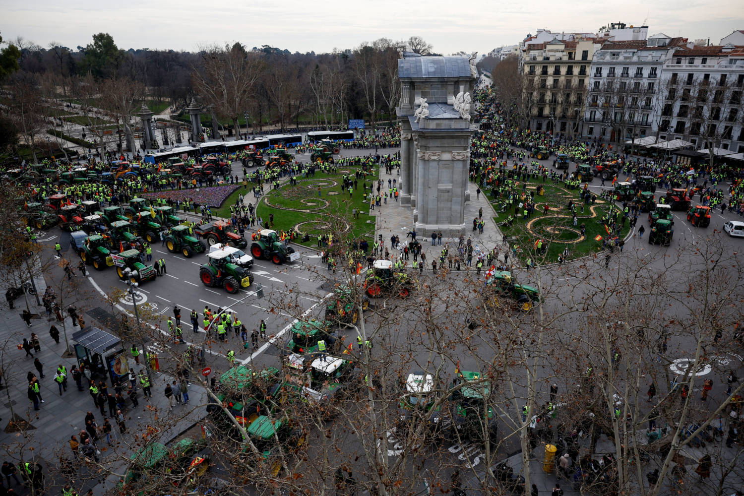 Spanish Farmers Protest In Madrid
