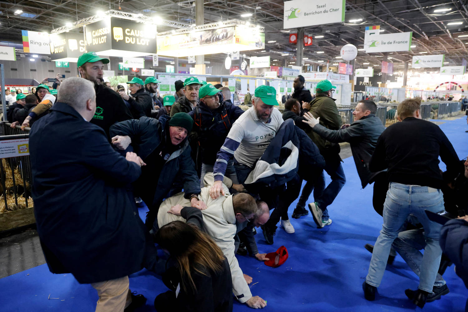 Protest At The Opening Of The 60th International Agriculture Fair In Paris