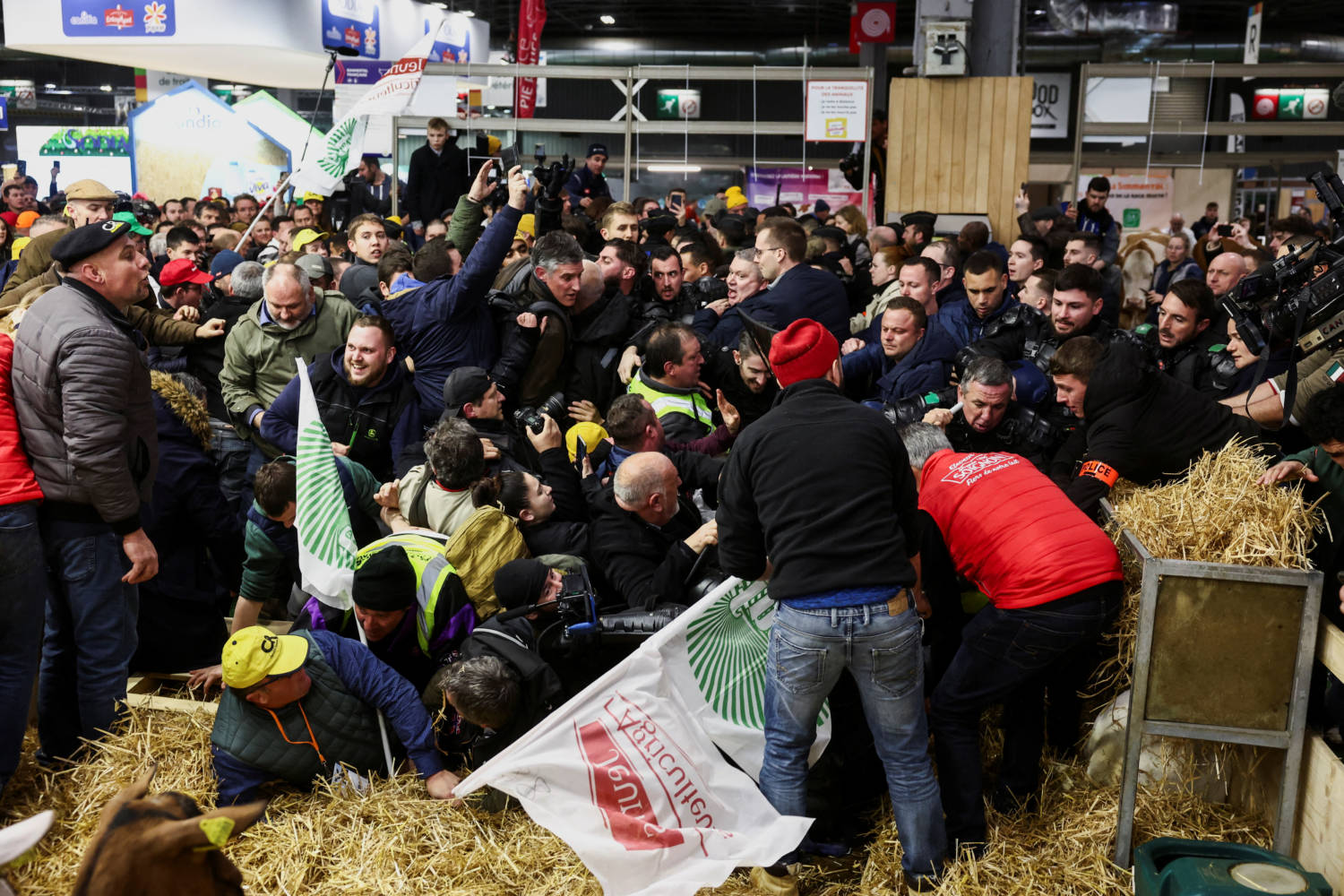 Farmers Protest During The Opening Of Paris International Agricultural Show