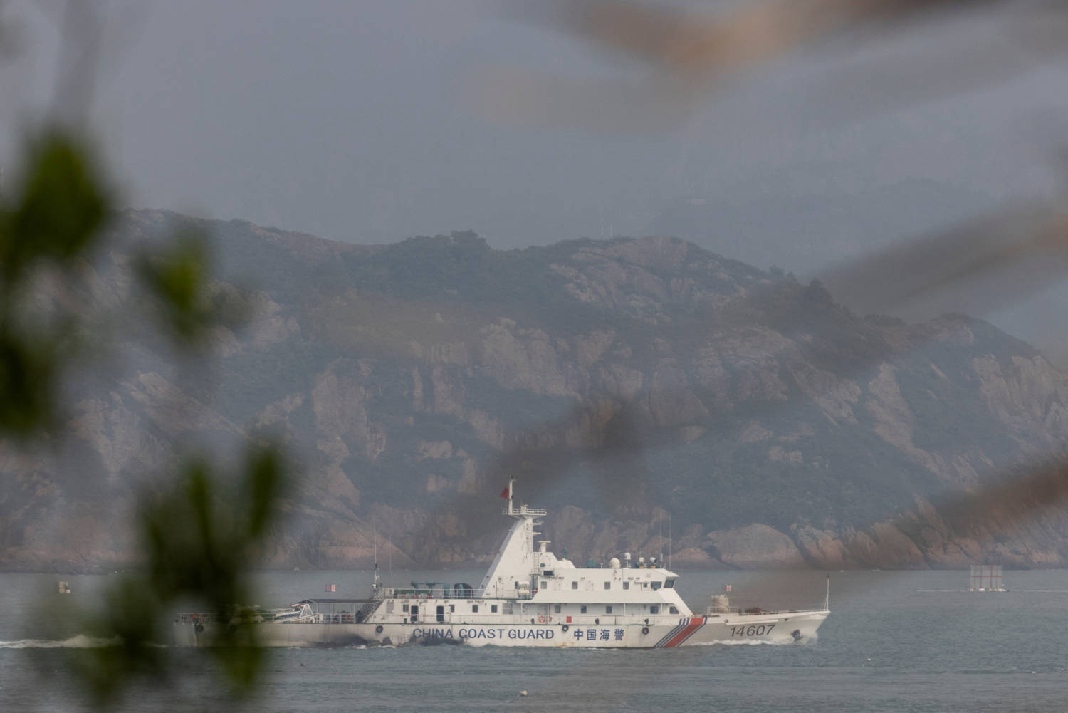 File Photo: A Chinese Coastguard Ship Sails During A Military Drill Near Fuzhou, Fujian Province, Near The Taiwan Controlled Matsu Islands