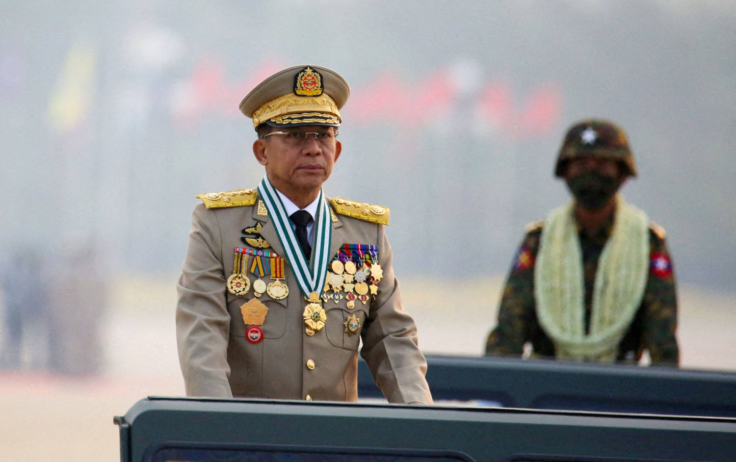 File Photo: Myanmar's Junta Chief Senior General Min Aung Hlaing In Naypyitaw, Myanmar