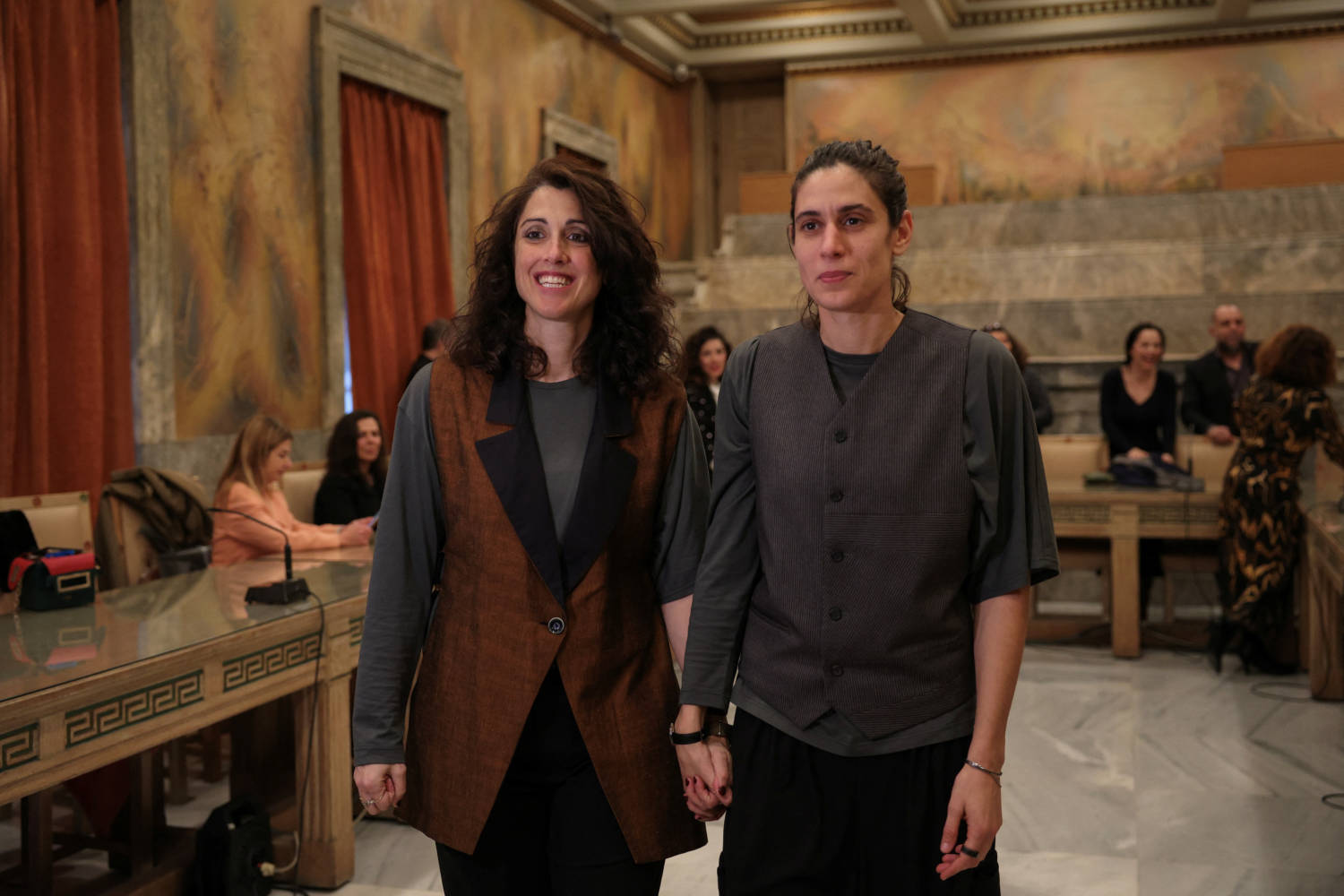 Danai Deligiorgi And Alexia Beziki Marry At The Athens Town Hall