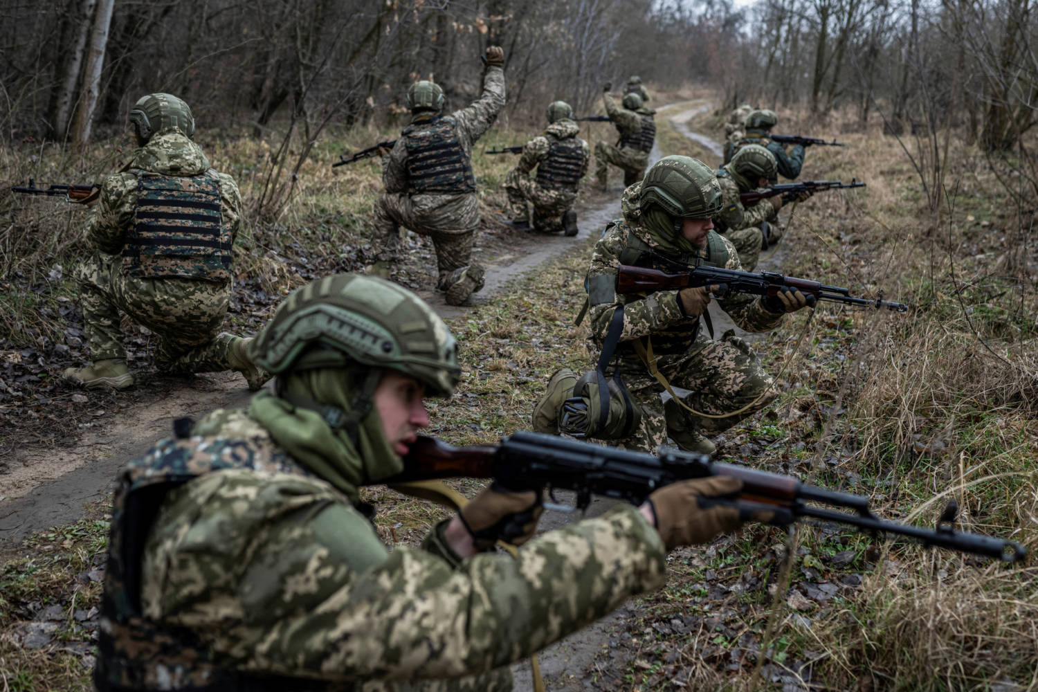 New Recruits Of The Da Vinci Wolves Battalion Attend Military Exercises In Central Ukraine