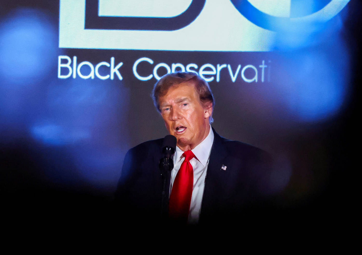 File Photo: Former U.s. President Trump Delivers A Keynote Speech At The Black Conservative Federation Gala Dinner, In Columbia, South Carolina