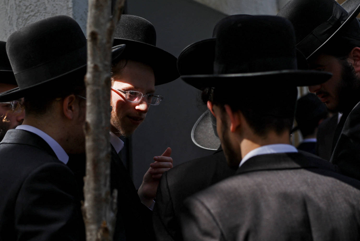 Ultra Orthodox Jews Line Up At An Israeli Draft Office To Process Their Exemptions From Mandatory Military Service At A Recruitment Base In Kiryat Ono