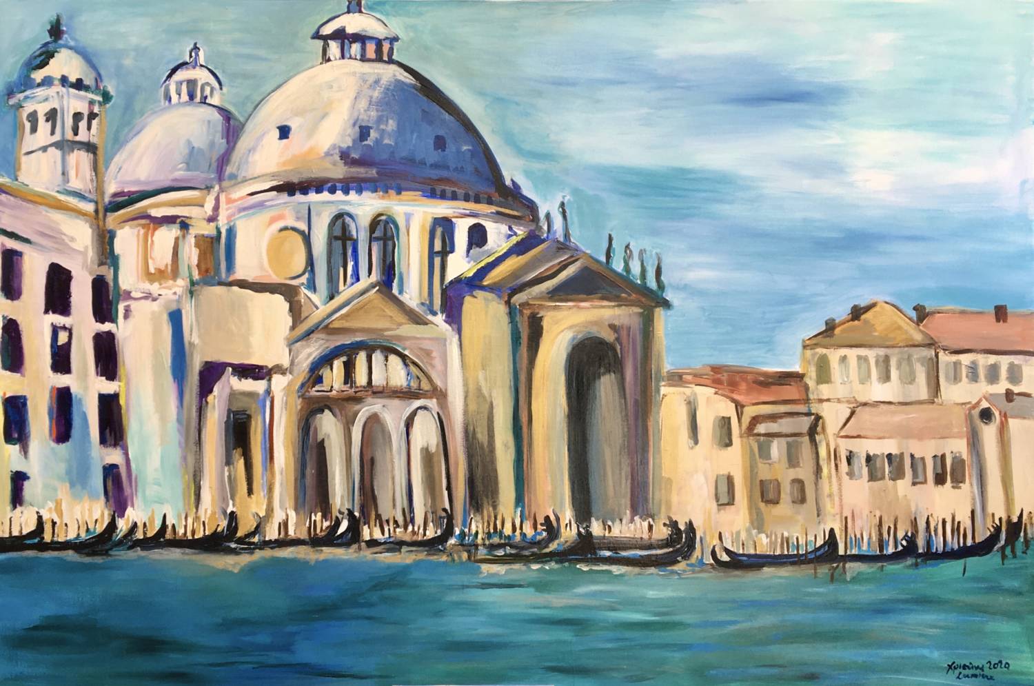 Bella Venezia Acrylic On Canvas
