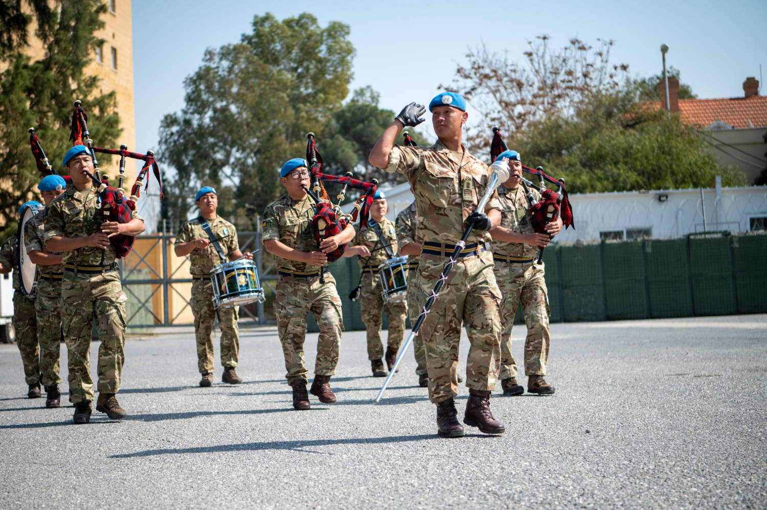 Peacekeepers From The Uk From The Queens Own Gurkha Logistic Regiment Based In Ledra Palace Hotel Inside The Buffer Zone 2