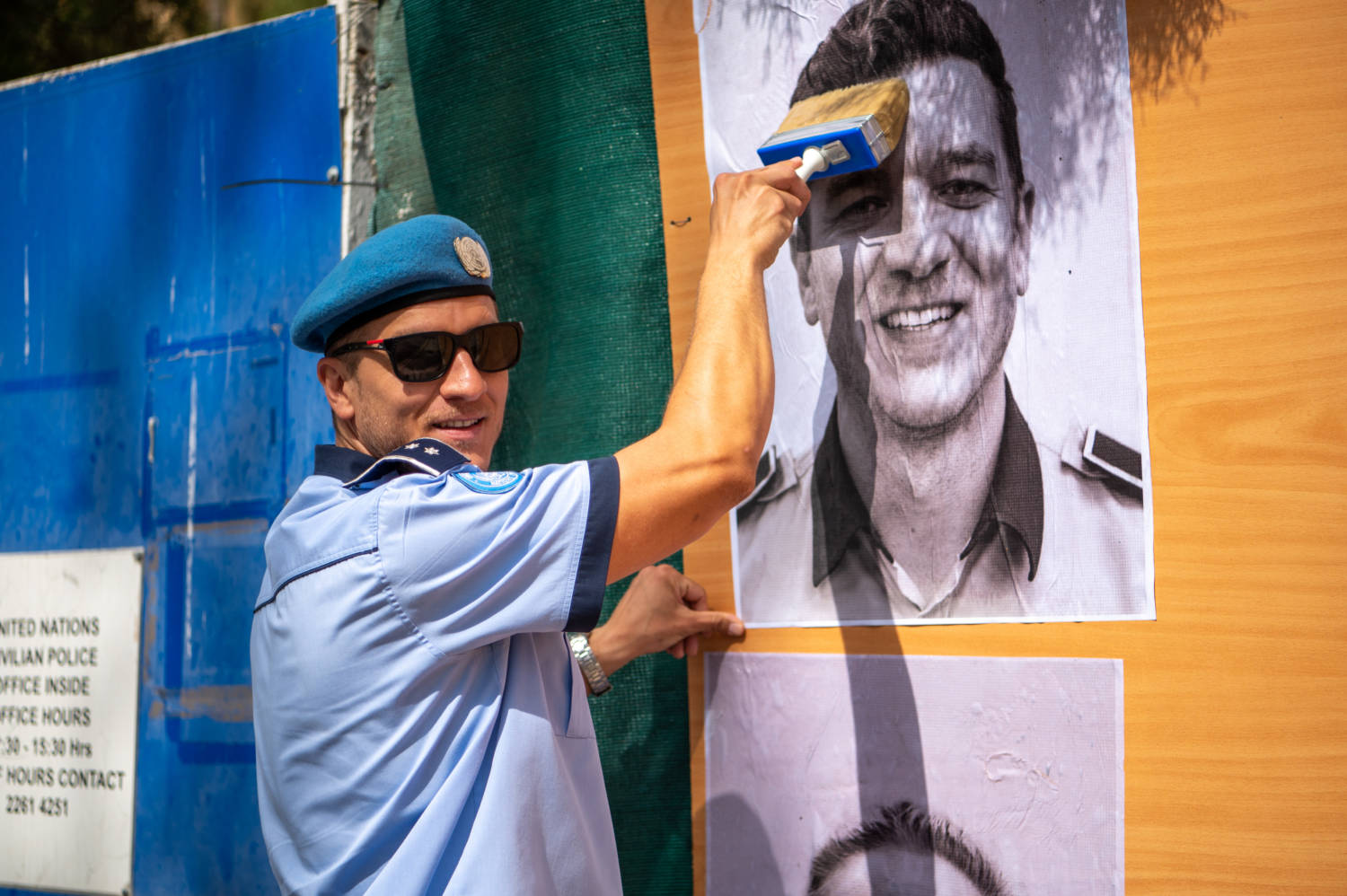 Unficyp Launched The Inside Out Project With Peacekeepers And Peace Makers Placing Their Portraits In Nicosia Marking The 75th An
