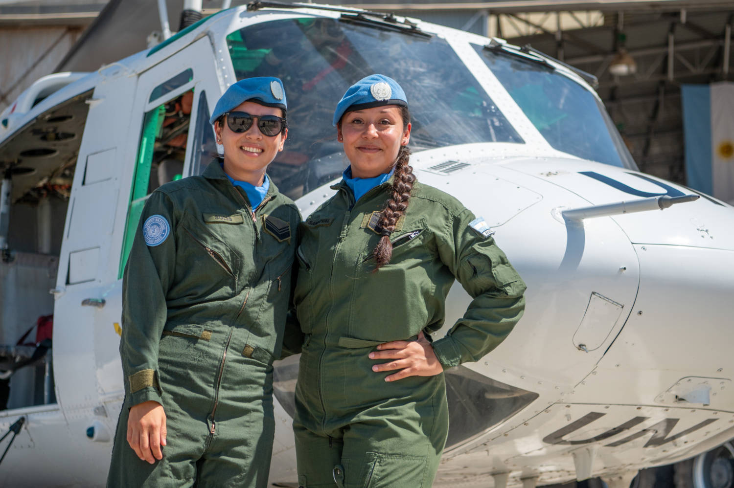 Unficyps Military Female Peacekeepers From Argentina At The Un Flight Unit