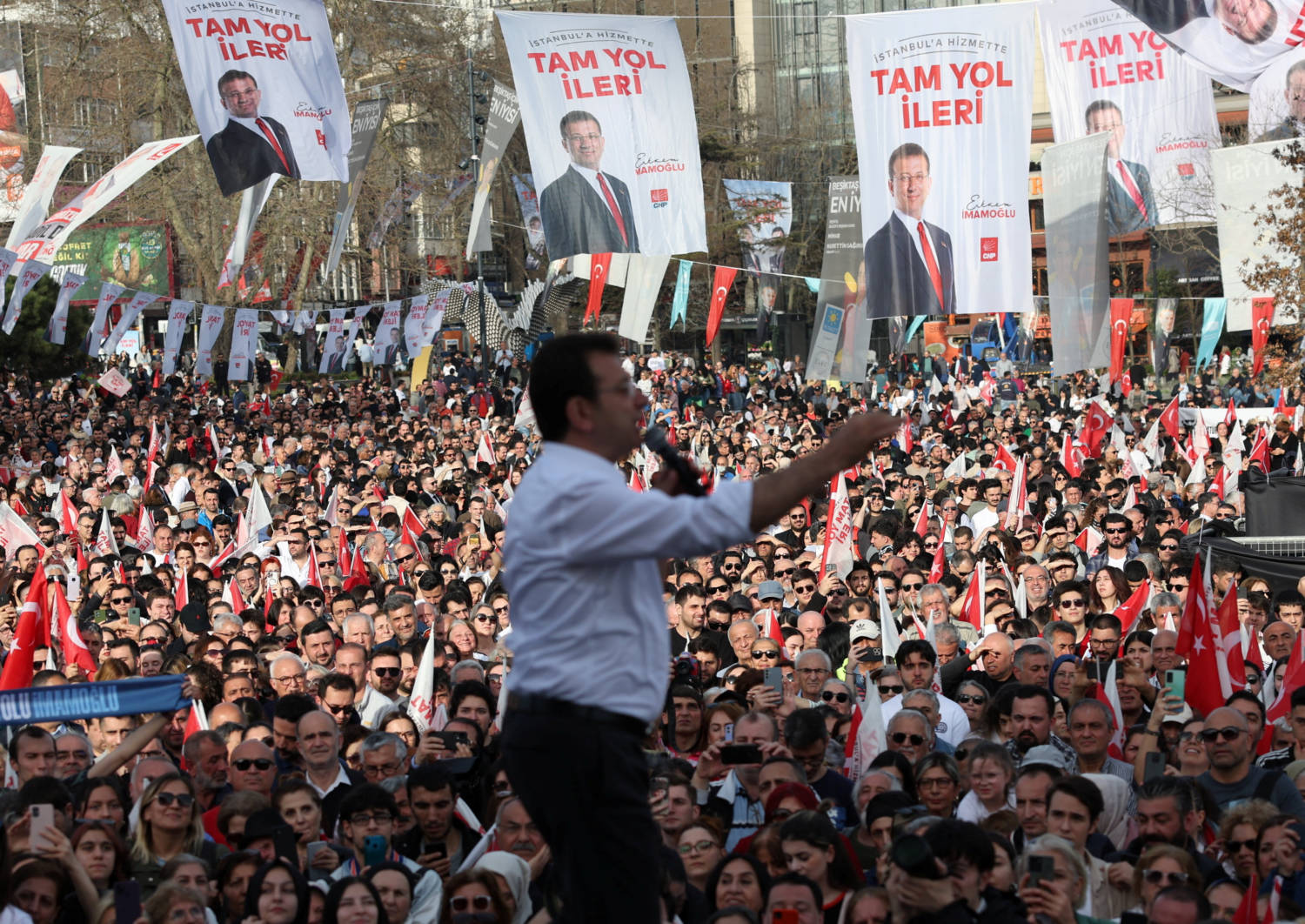 Istanbul Mayor Imamoglu Speaks During An Election Rally In Istanbul