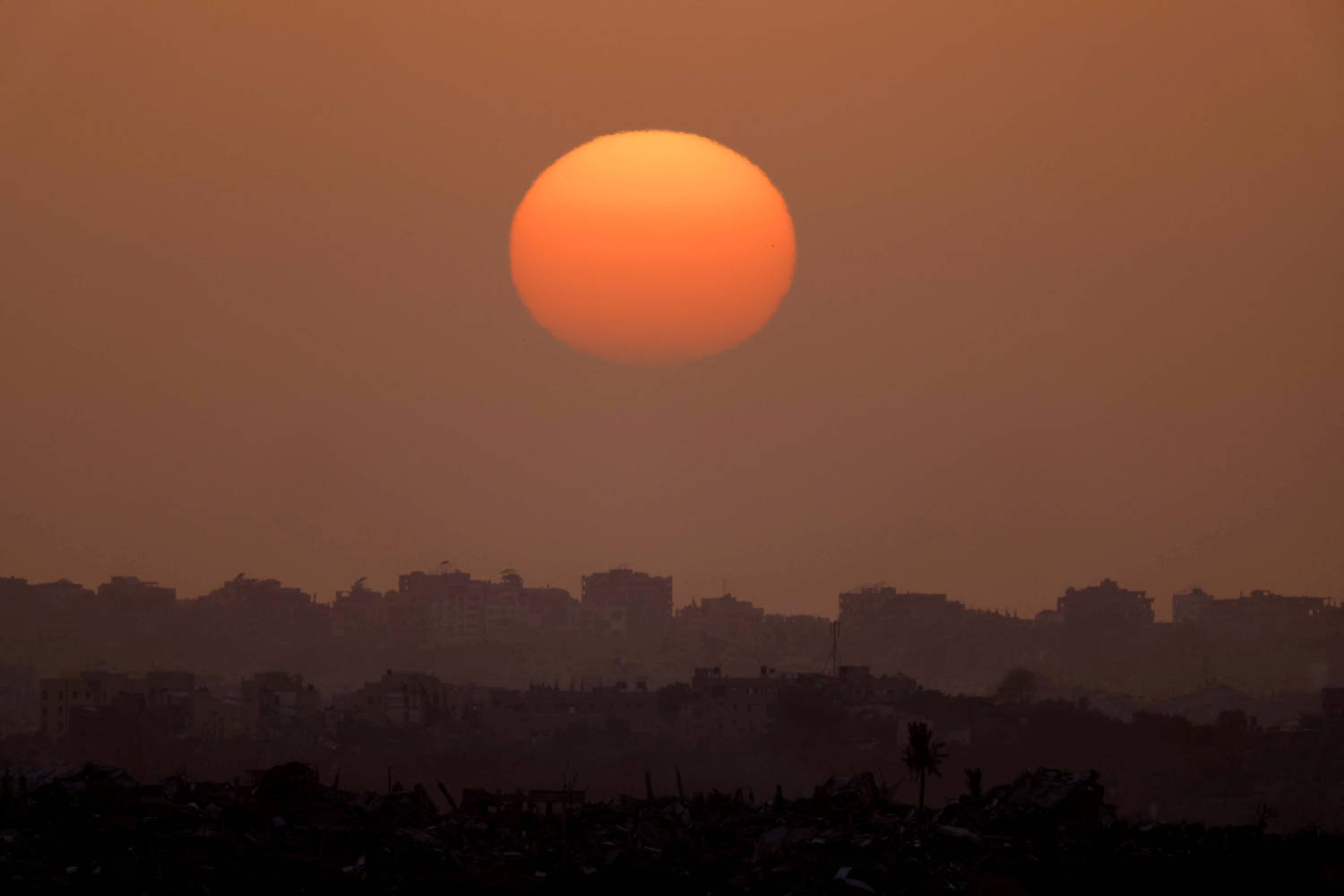 The Sun Sets Over Gaza
