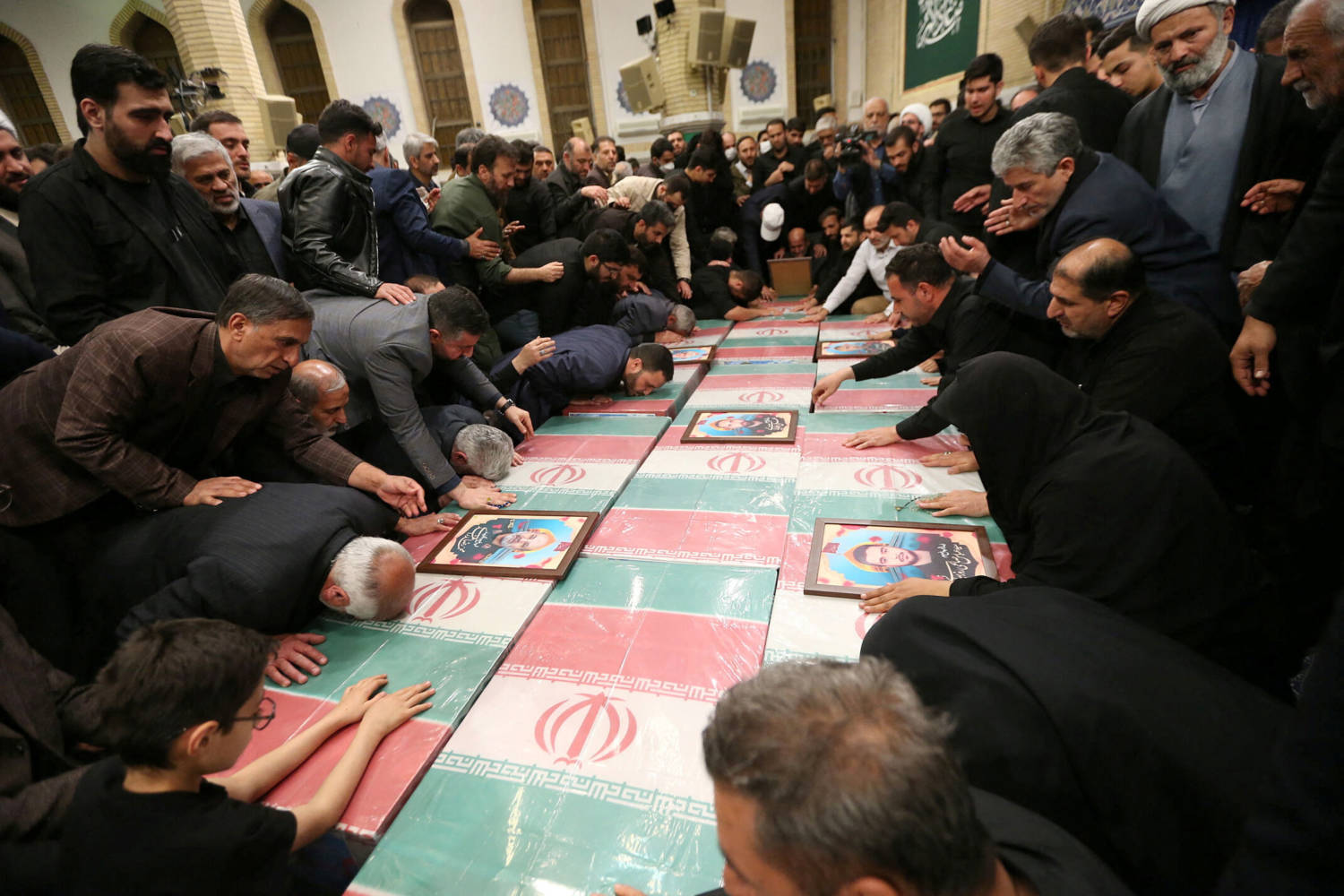 Families Of Members Of The Islamic Revolutionary Guard Corps Attend A Funeral Ceremony, In Tehran