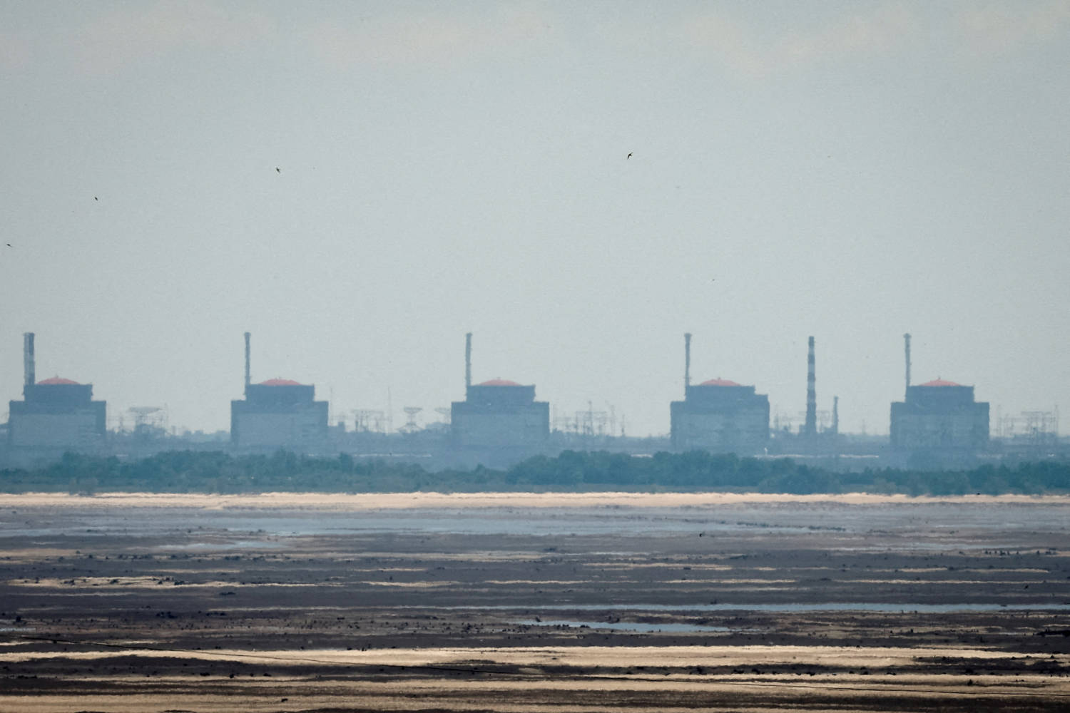 File Photo: File Photo: View Shows Zaporizhzhia Nuclear Power Plant From The Bank Of Kakhovka Reservoir In Nikopol