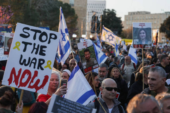 Israelis Rally For The Release Of Hostages Kidnapped During The October 7 Attack By Hamas, Near The Knesset In Jerusalem