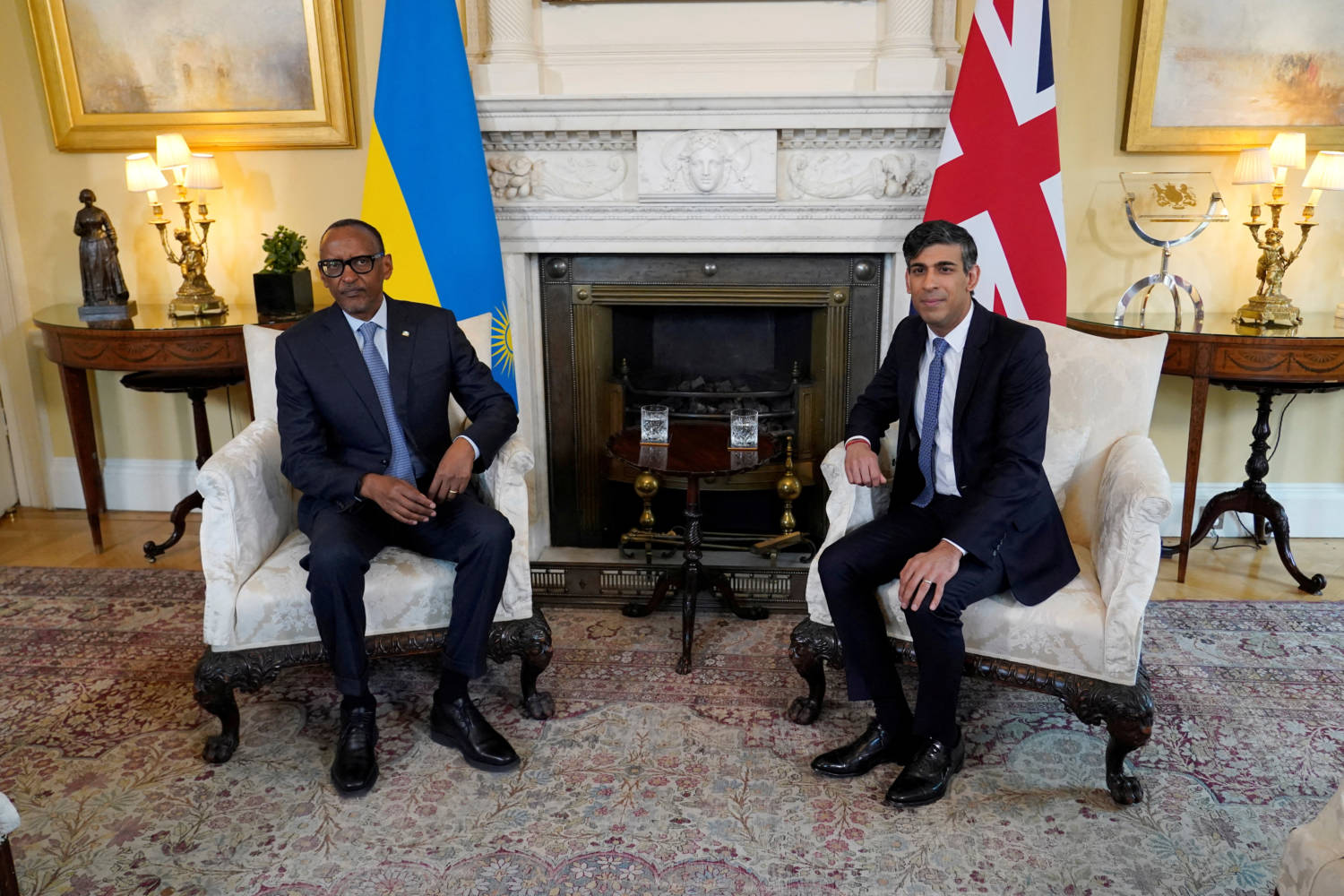 Britain's Prime Minister Rishi Sunak Meets With President Of Rwanda Paul Kagame In London