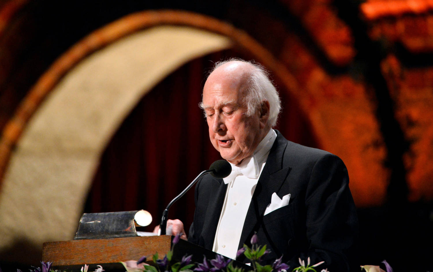 File Photo: Nobel Physics Laureate Higgs Addresses The Traditional Nobel Gala Banquet At The Stockholm City Hall