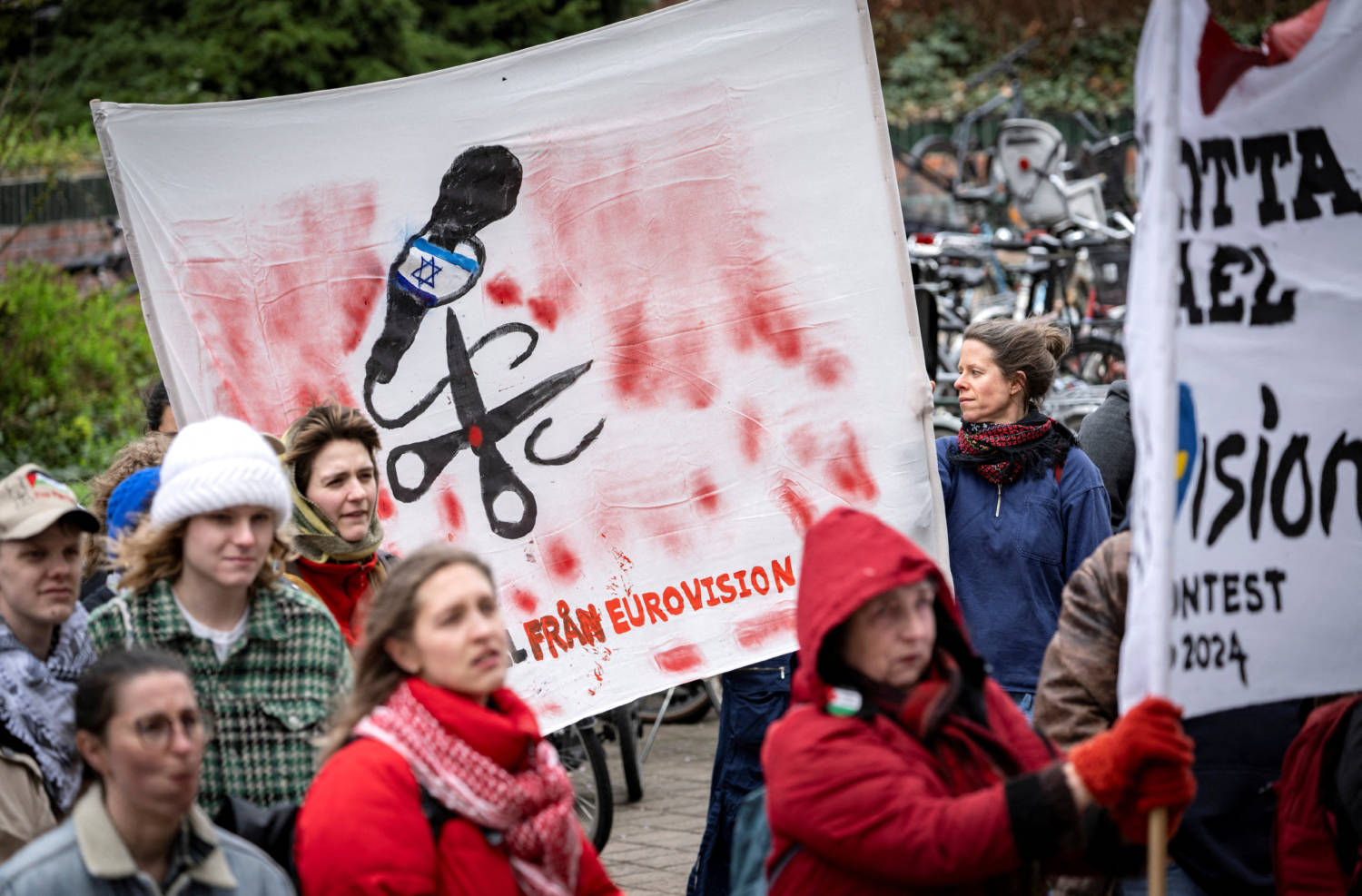 Protest Against Israel's Participation In Eurovision, In Malmo