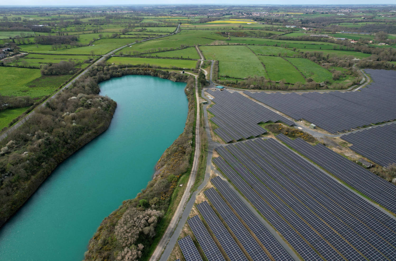 File Photo: Solar Energy Farm In Sevremoine