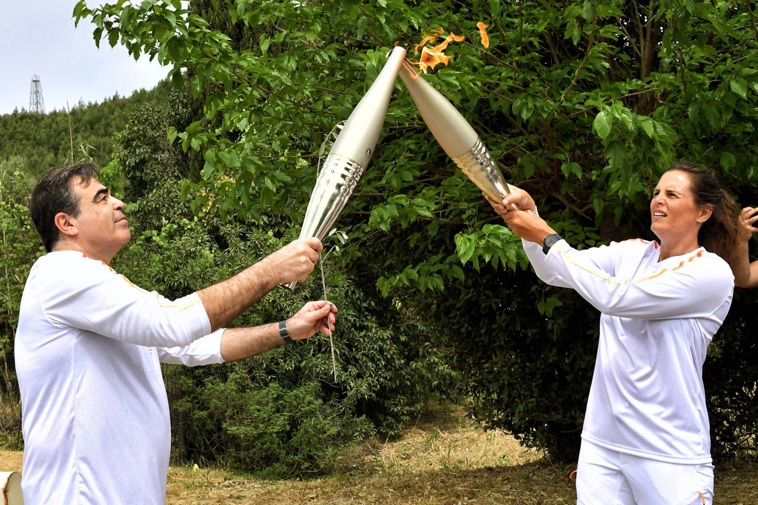 Olympic Flame Lighting Ceremony In Ancient Olympia