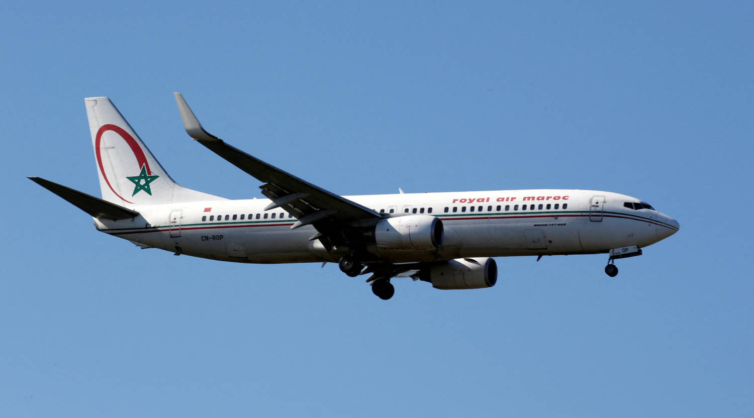 File Photo: The Cn Rop Royal Air Maroc Boeing 737 Makes Its Final Approach For Landing At Toulouse Blagnac Airport