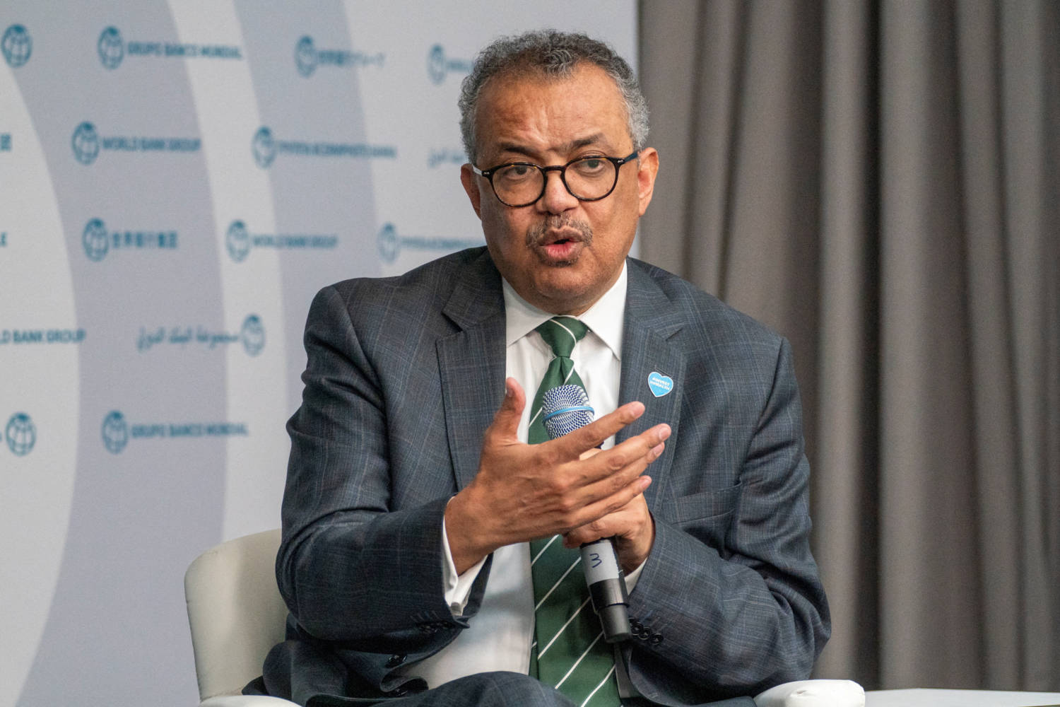 Who Director General Tedros Adhanom Ghebreyesus Speaks During An Event During The Imf Spring Meetings In Washington