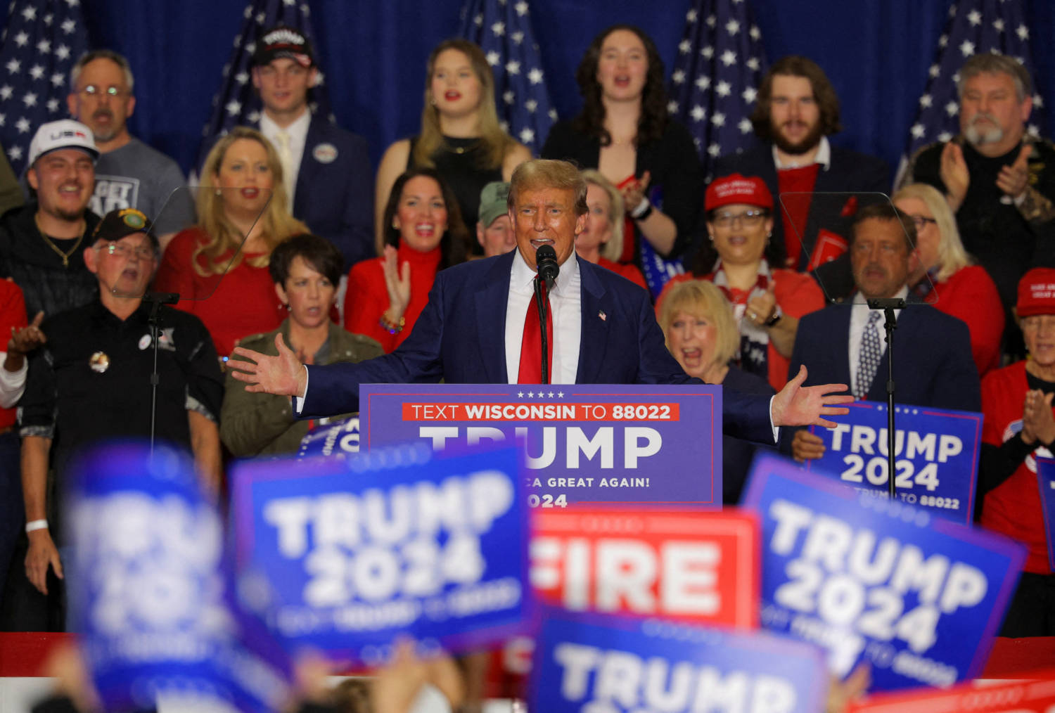 File Photo: Republican Presidential Candidate And Former U.s. President Donald Trump's Campaign Rally In Green Bay