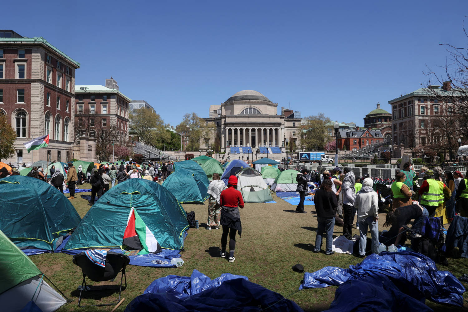 Protests Continue At Columbia University In New York