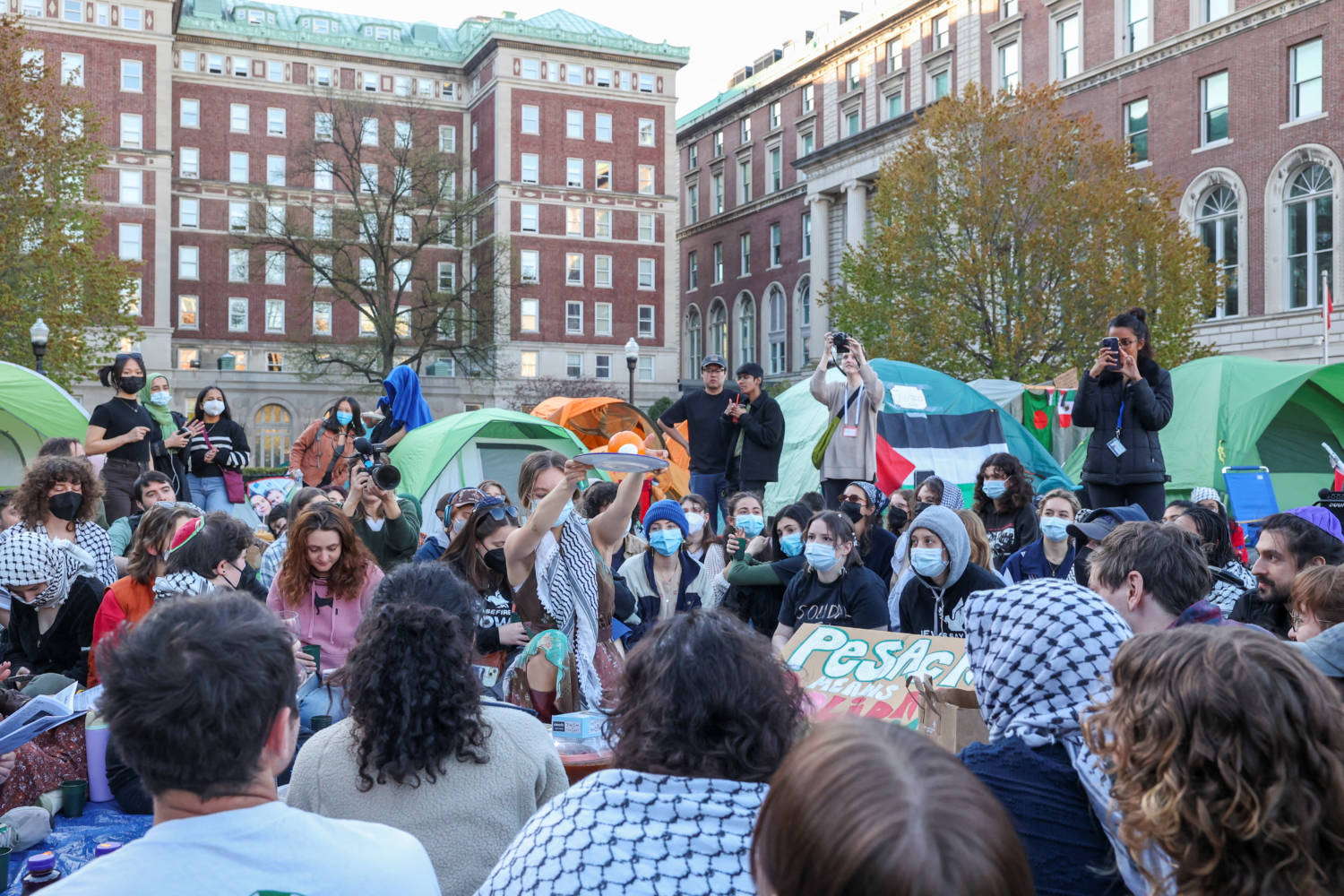 Protests Continue At Columbia University In New York During The Ongoing Conflict Between Israel And The Palestinian Islamist Group Hamas