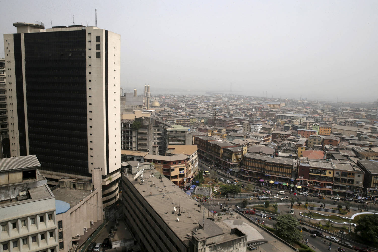 File Photo: A View Of The Central Business District Is Seen From A Roof Top In Lagos