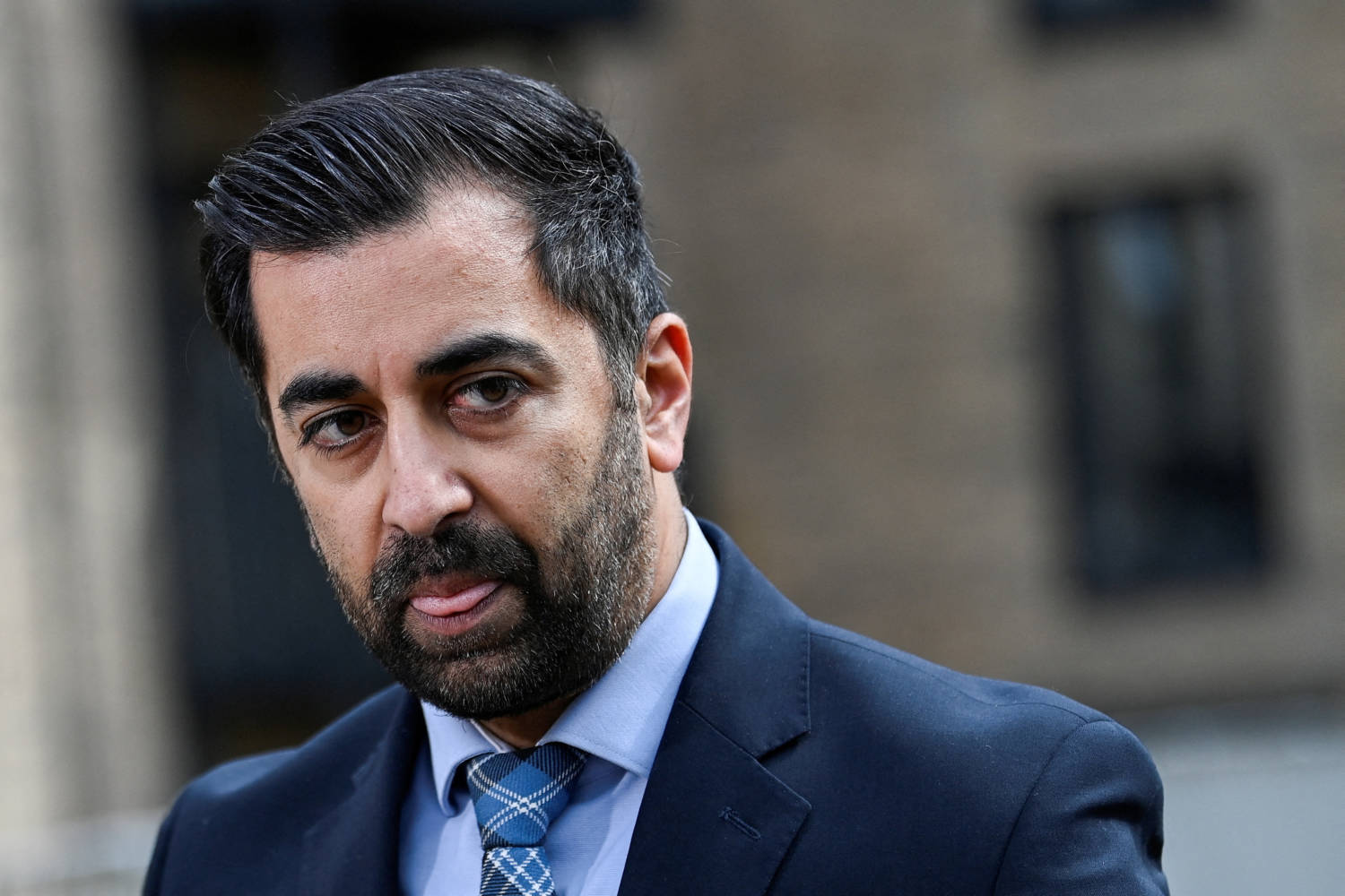 File Photo: Scotland's First Minister Humza Yousaf Visits A Housing Development In Dundee