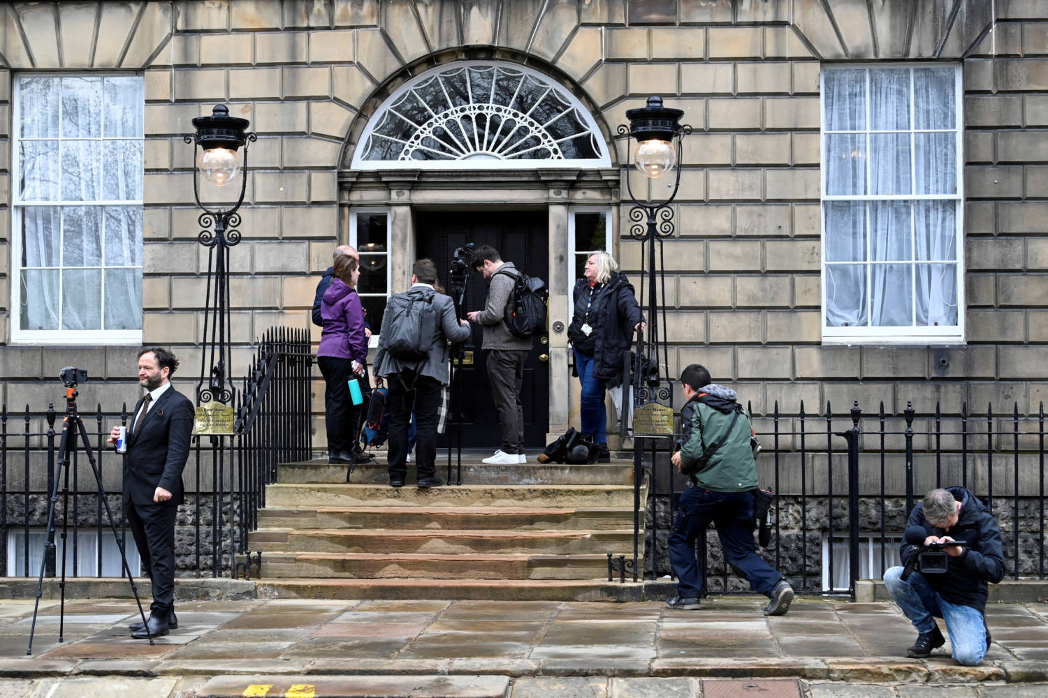 Scottish First Minister Humza Yousaf Press Conference At Bute House, Edinburgh