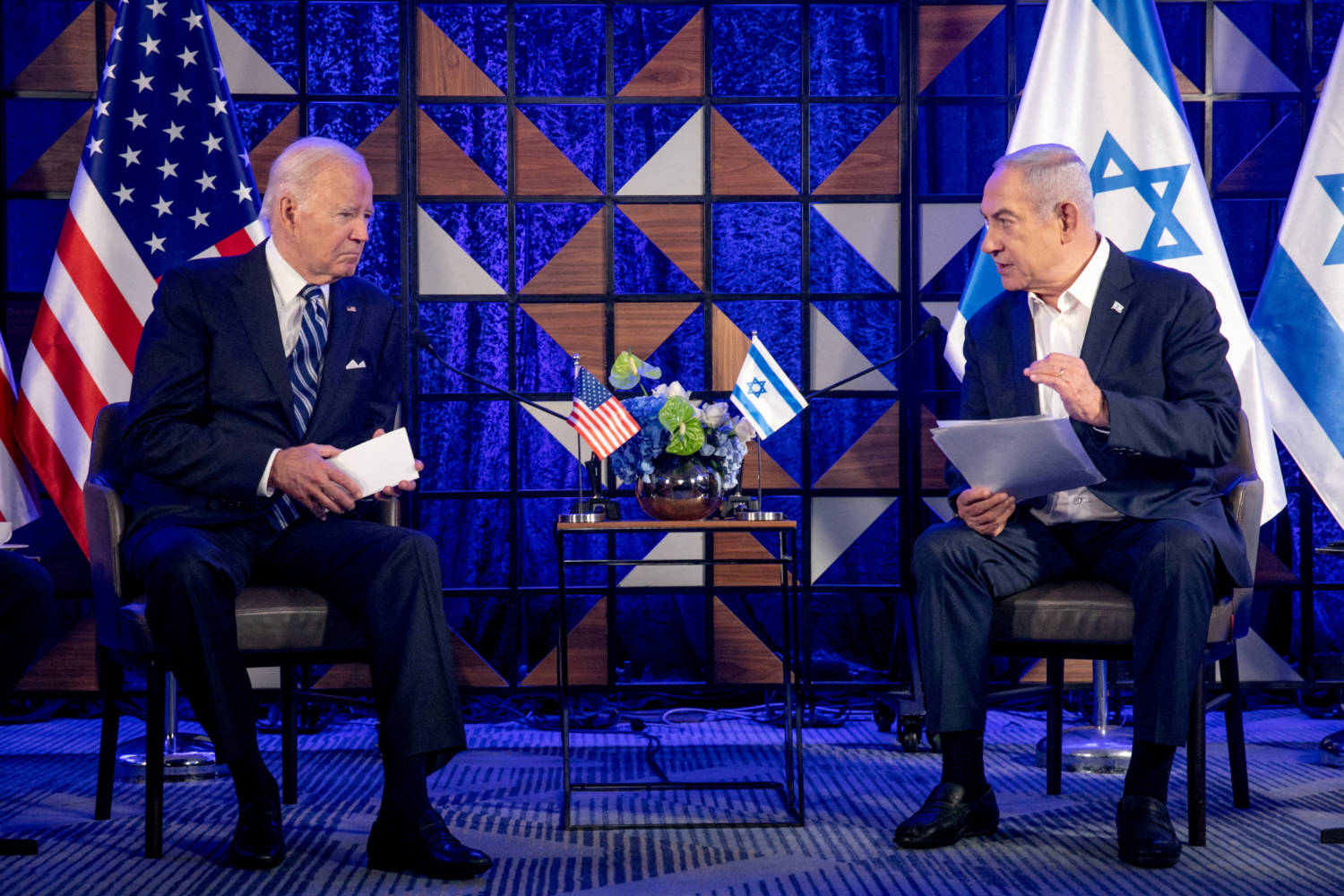 File Photo: U.s. President Joe Biden Meets Israeli Prime Minister Benjamin Netanyahu In Tel Aviv
