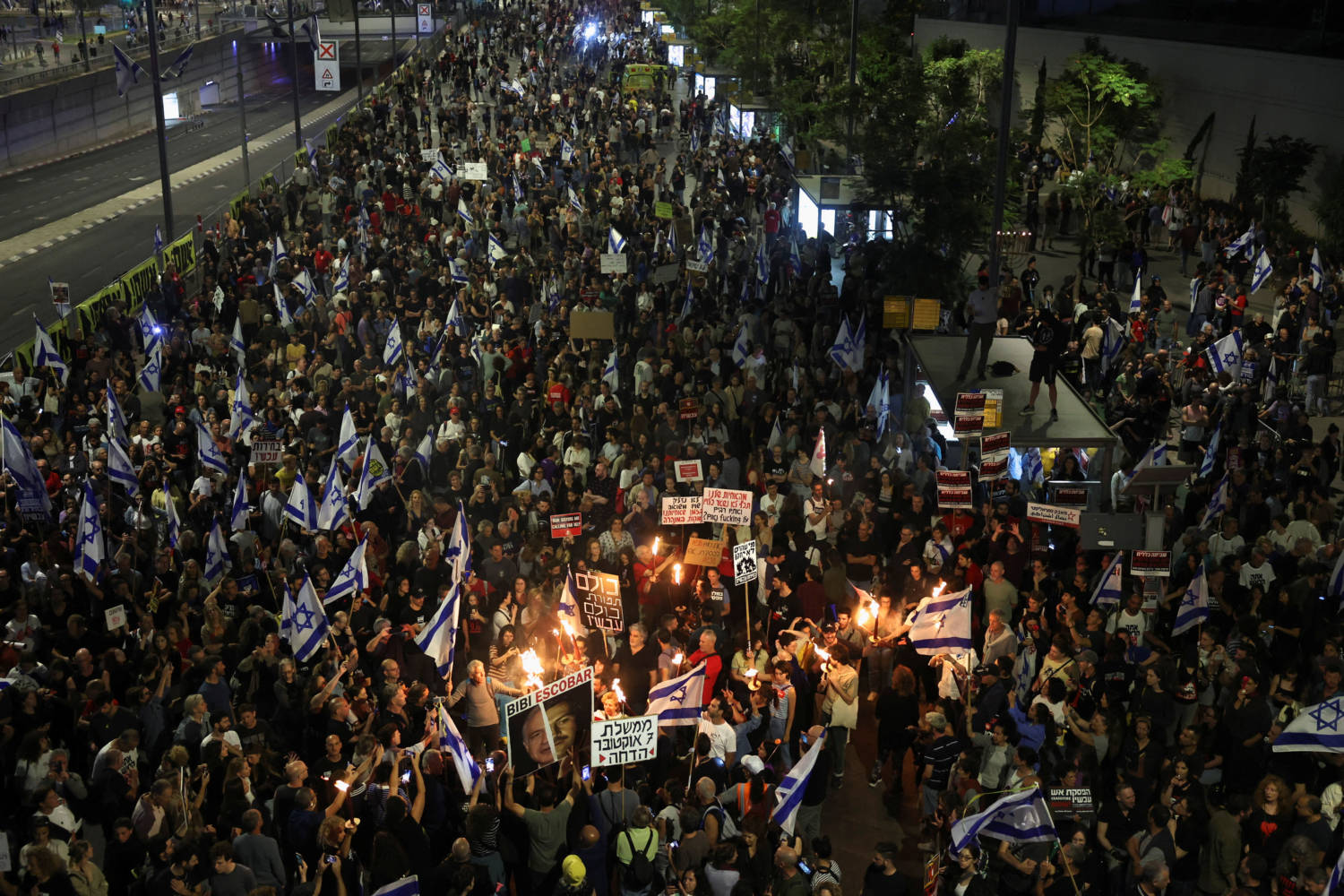 People Attend A Protest Calling For The Immediate Release Of Hostages, In Tel Aviv