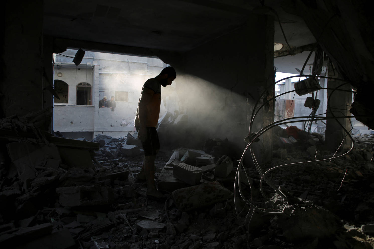 Aftermath Of An Israeli Strike On A House In Rafah